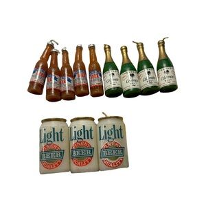 Vintage Beer & Champagne Candles